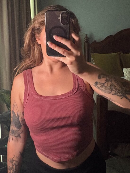 Madewell Tops - Madewell Cropped Ribbed Crewneck Tank Top